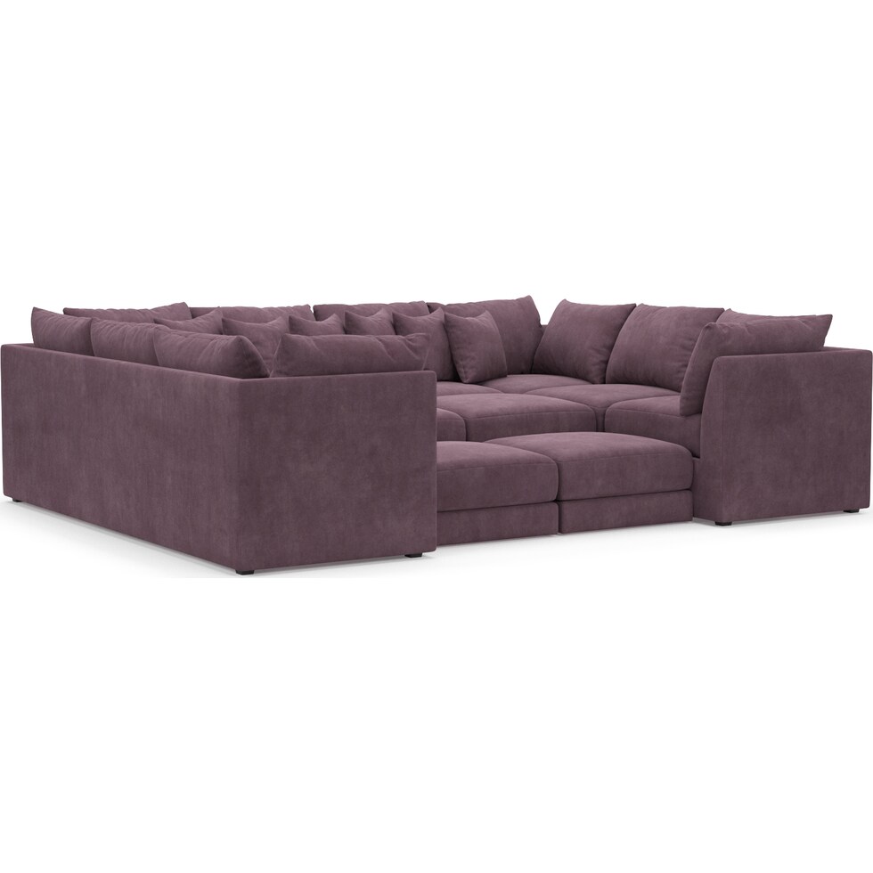 nest purple sectional   