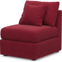 nest red armless chair   