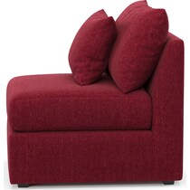 nest red armless chair   