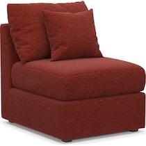 nest red armless chair   