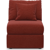 nest red armless chair   