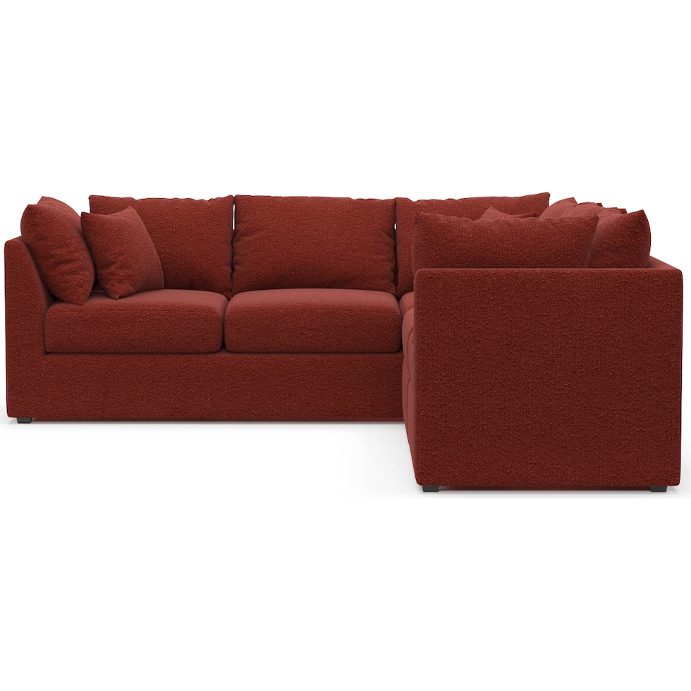 nest red sectional   