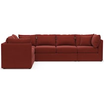 nest red sectional   