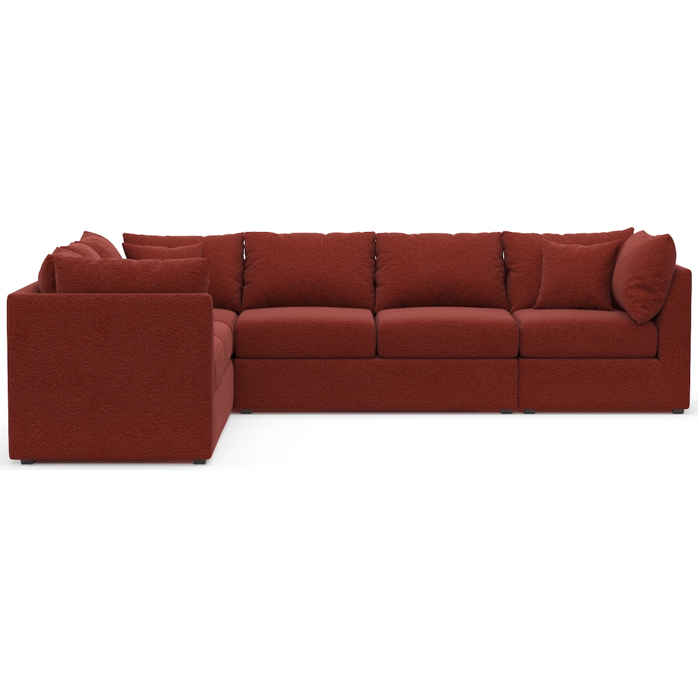 nest red sectional   