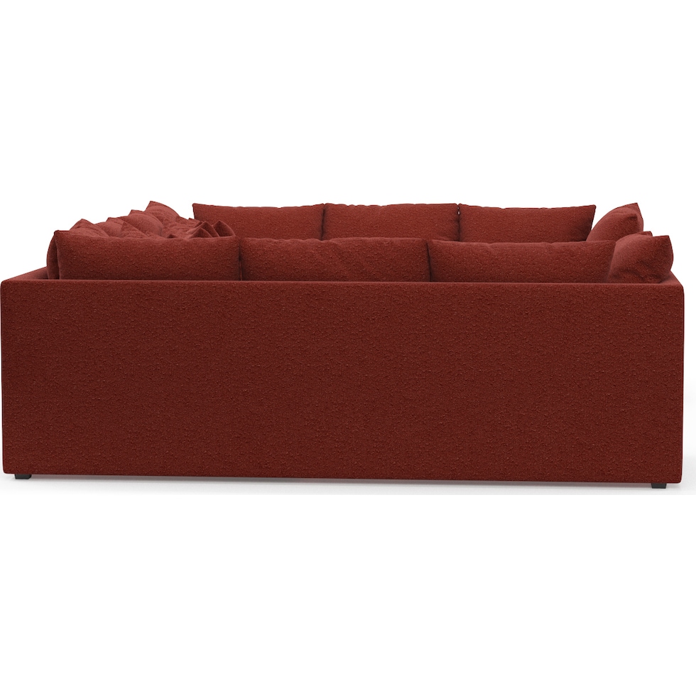 nest red sectional   