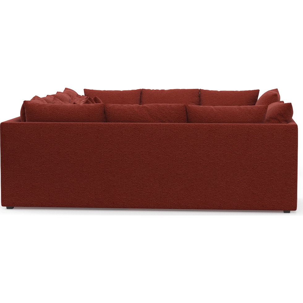 nest red sectional   