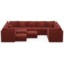 nest red sectional   