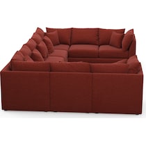 nest red sectional   