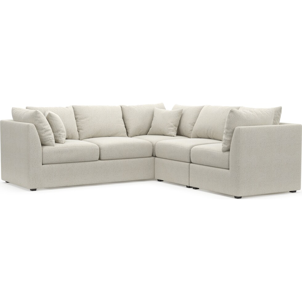 nest white  pc sectional   