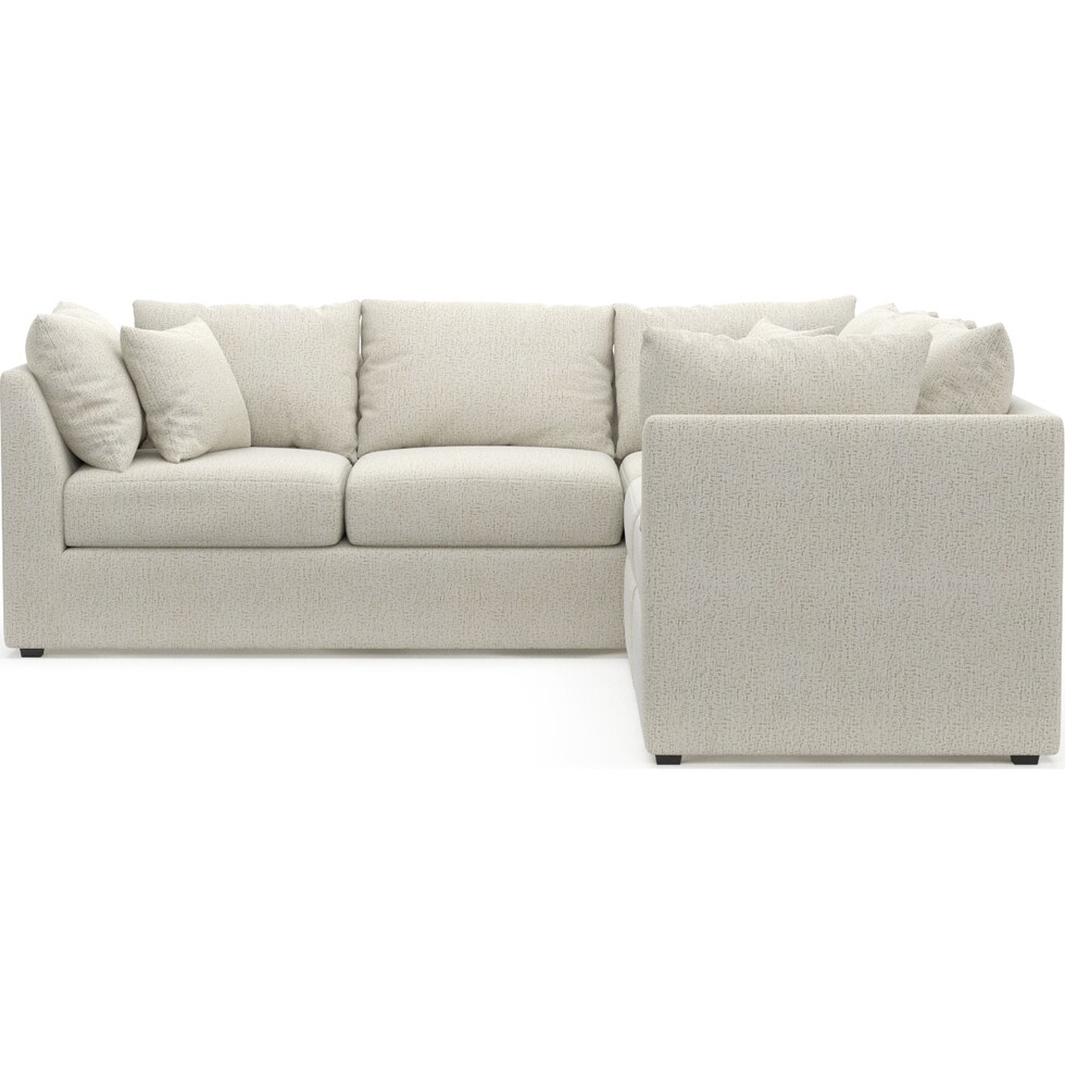 nest white  pc sectional   
