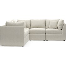 nest white  pc sectional   