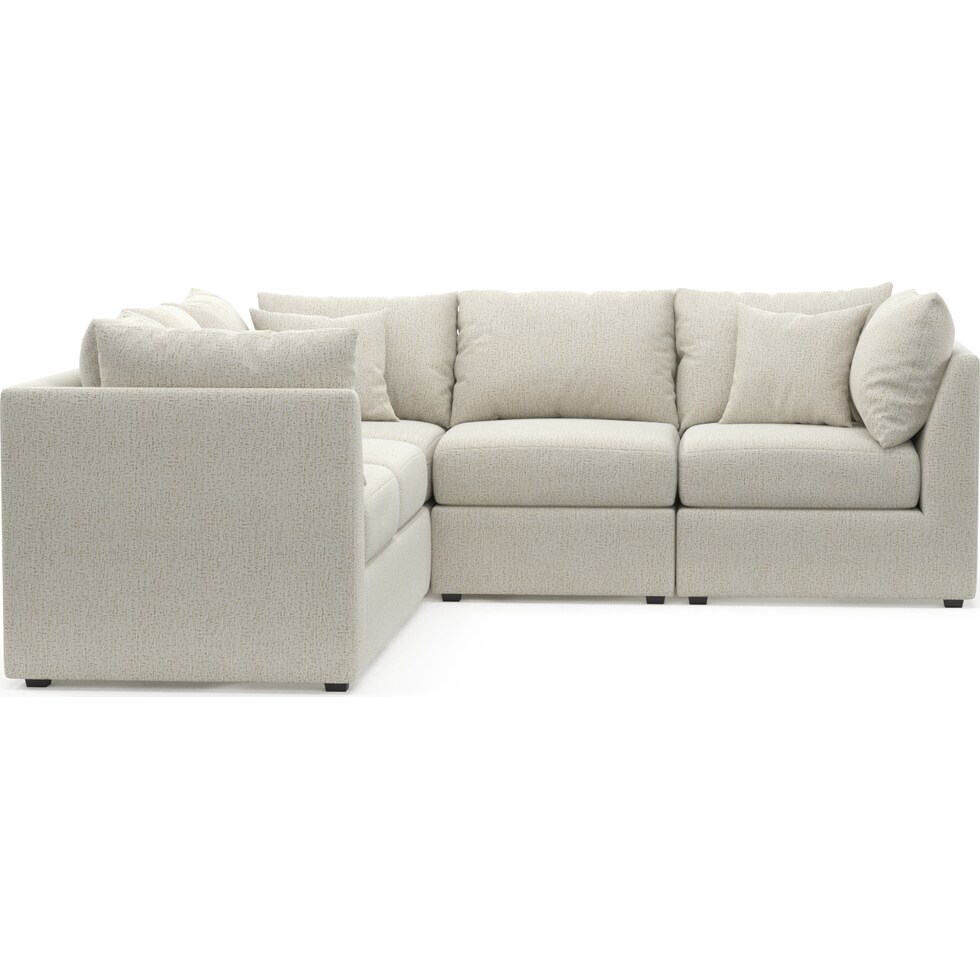 nest white  pc sectional   