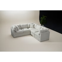 nest white  pc sectional   