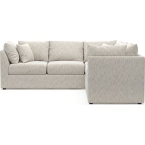 nest white  pc sectional   