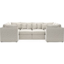 nest white  pc sectional   