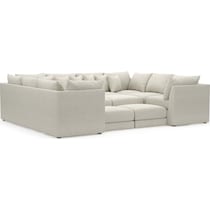 nest white  pc sectional   