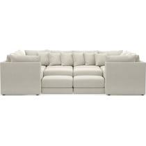 nest white  pc sectional   