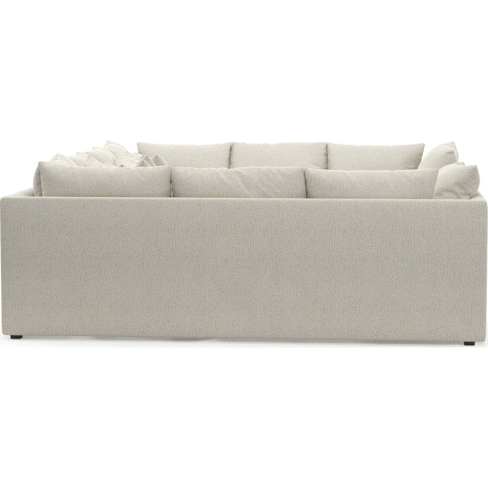 nest white  pc sectional   