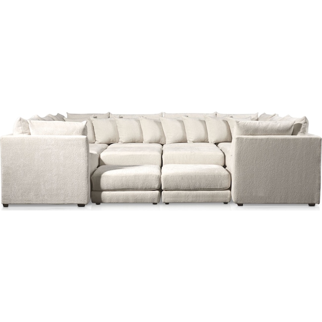 Living Room Furniture - Nest 9-Piece Sectional - Ivory