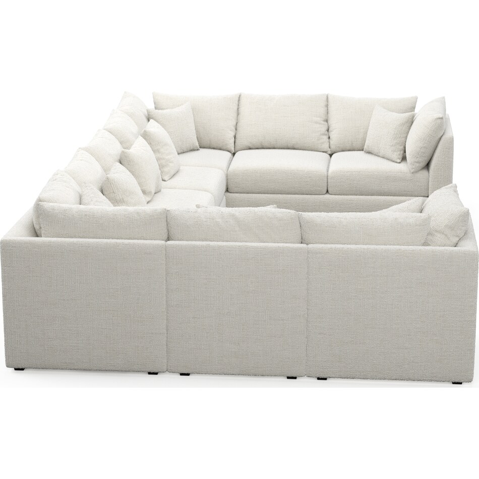 nest white  pc sectional   