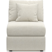 nest white armless chair   