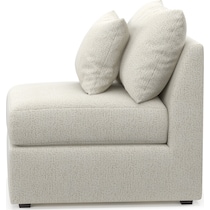 nest white armless chair   