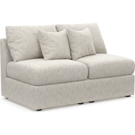 Nest Foam Comfort Armless Loveseat - P.T. Cream