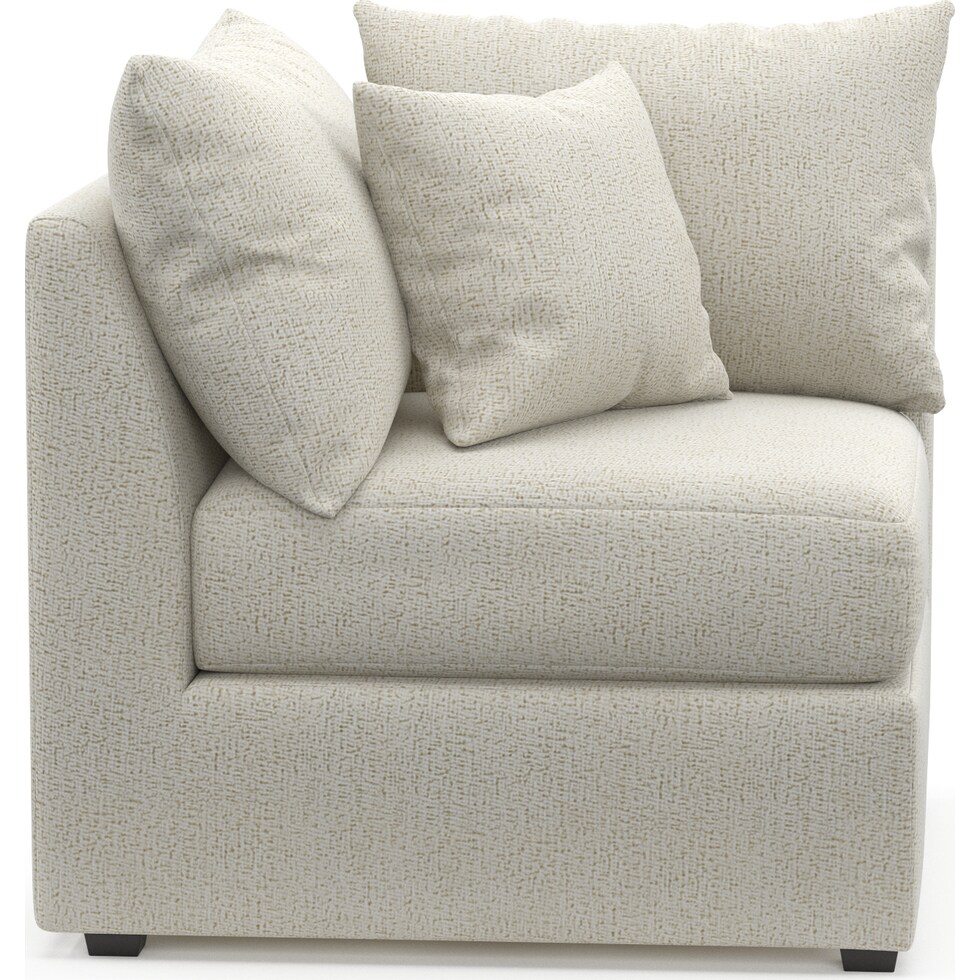 nest white corner chair   