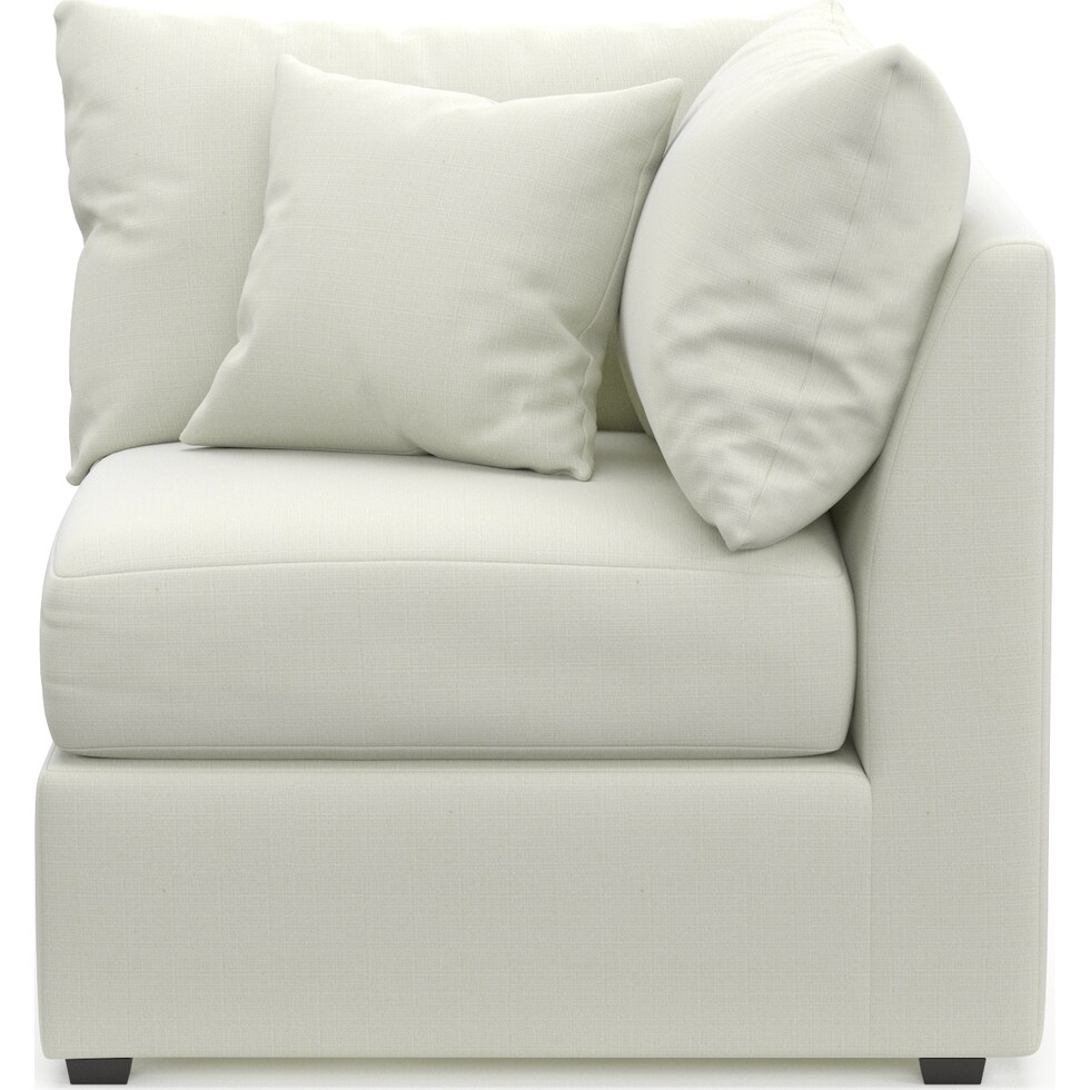 nest white corner chair   