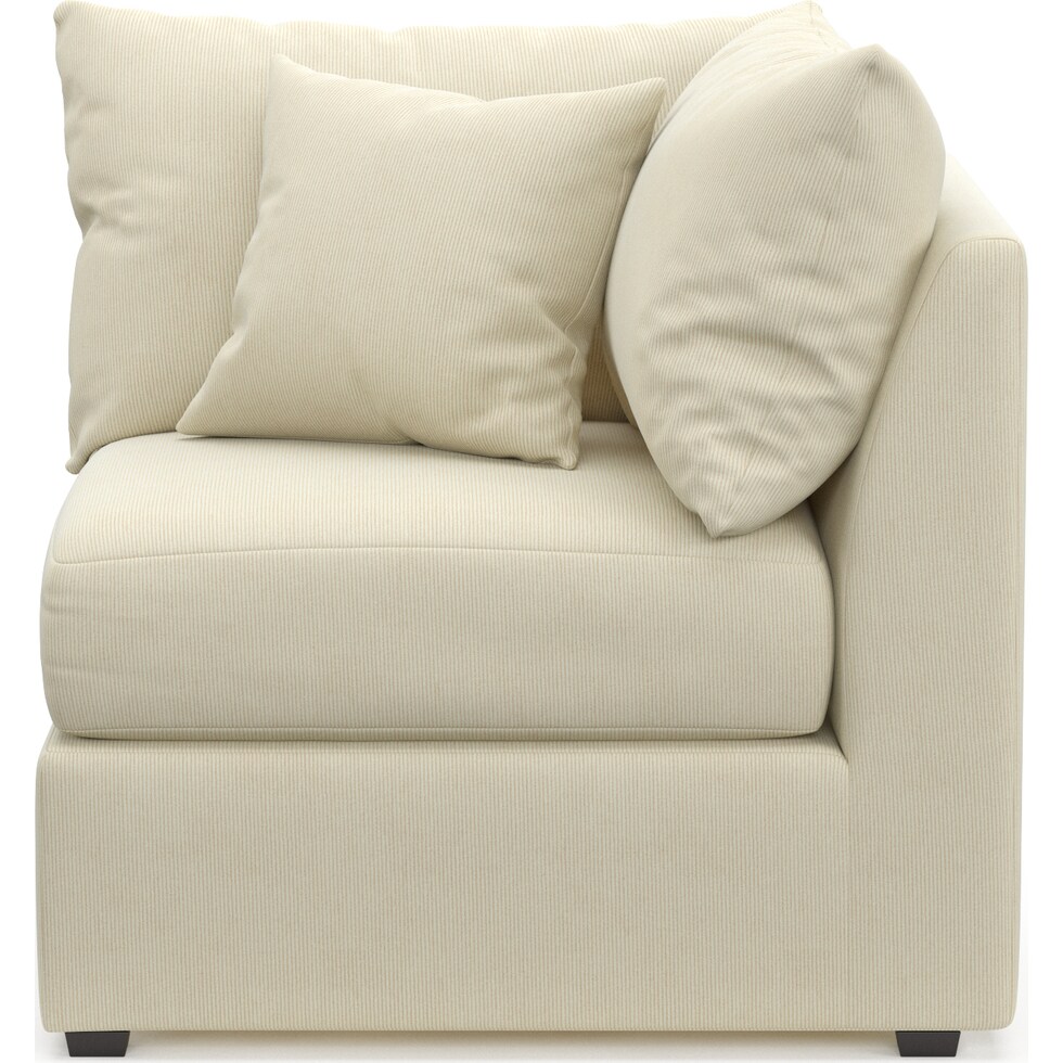 nest white corner chair   