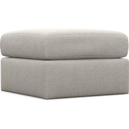 Nest Foam Comfort Tall Ottoman - Sherpa Ivory