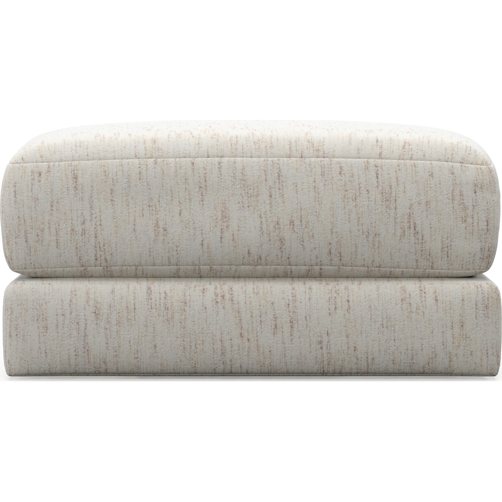 nest white ottoman   