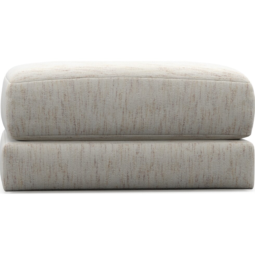 nest white ottoman   