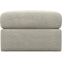 nest white ottoman   