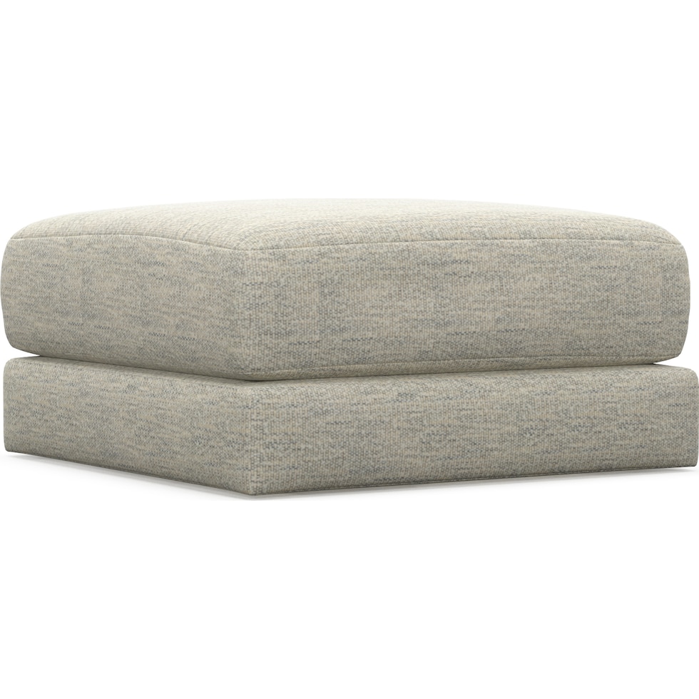 nest white ottoman   
