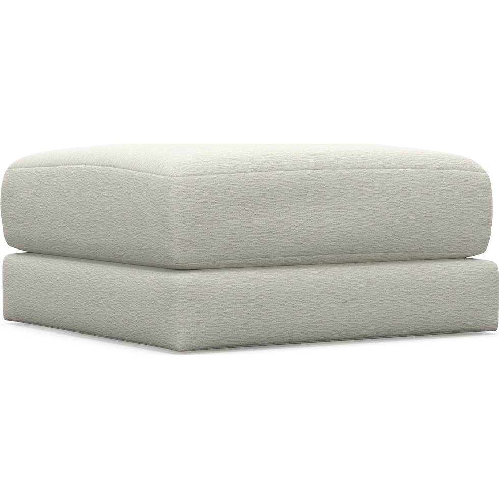 nest white ottoman   
