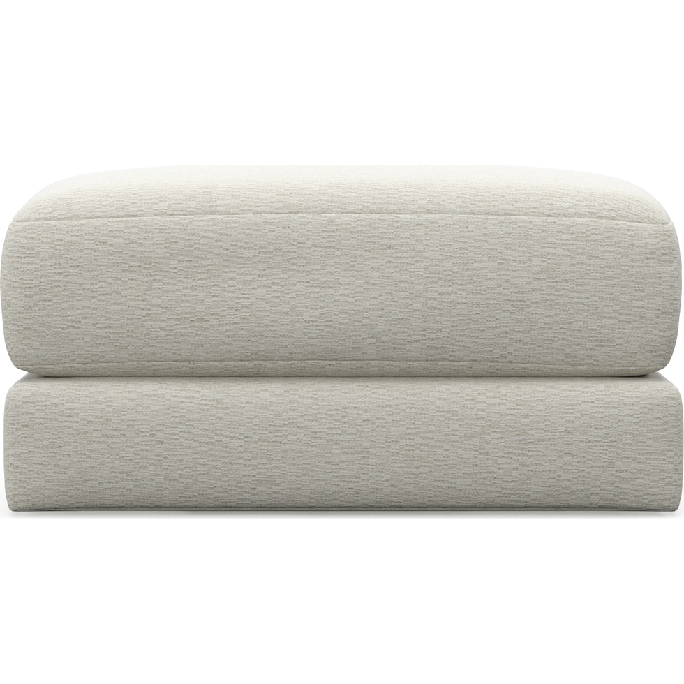 nest white ottoman   