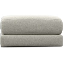 nest white ottoman   