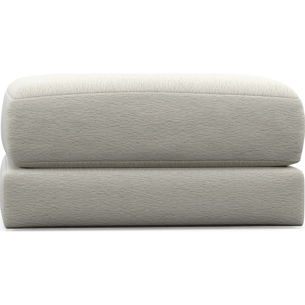 nest white ottoman   