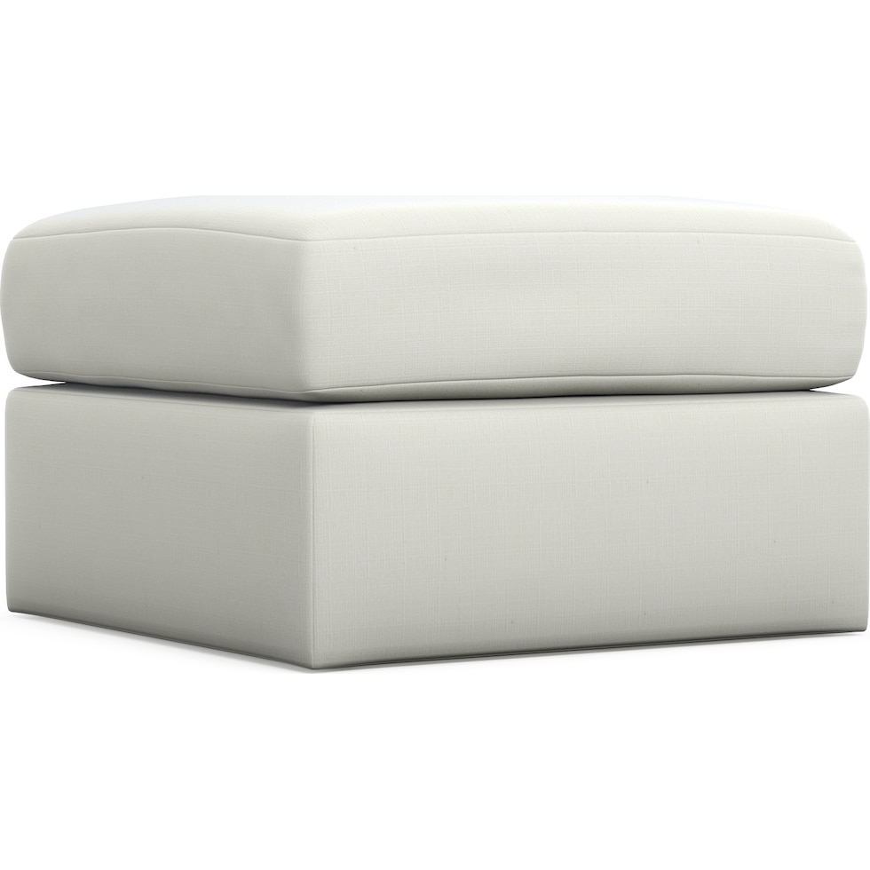 nest white ottoman   