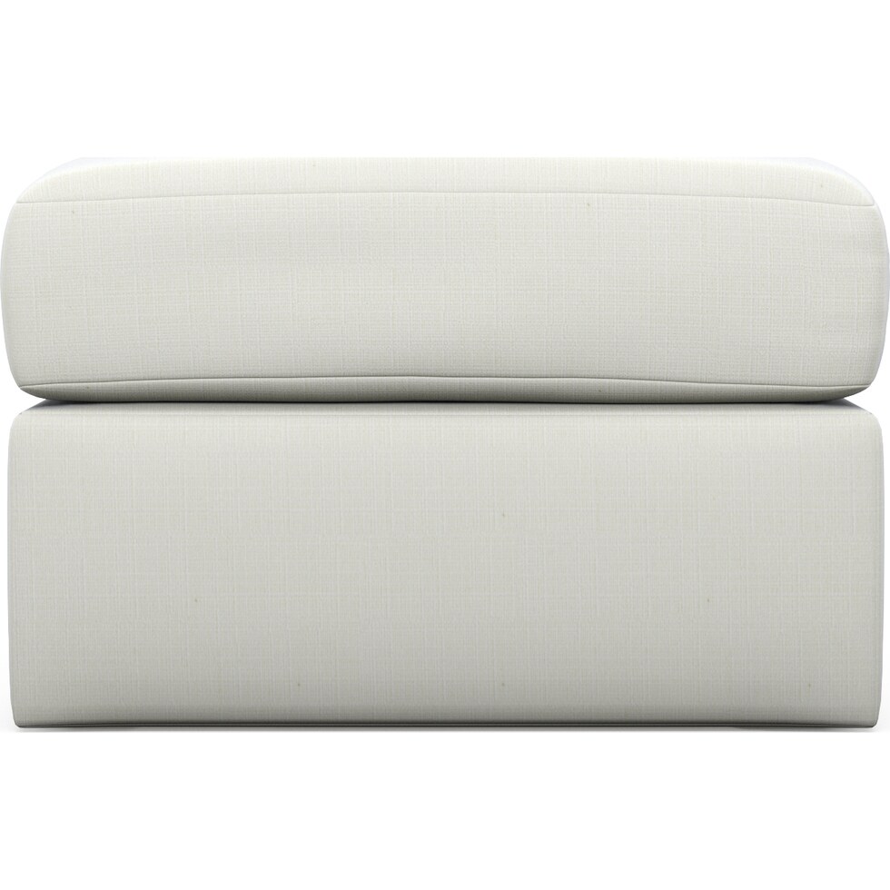 nest white ottoman   