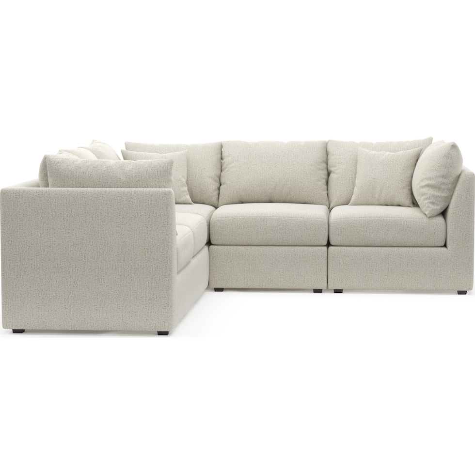 nest white sectional   