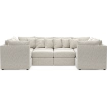 nest white sectional   