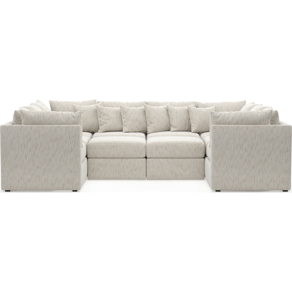 nest white sectional   