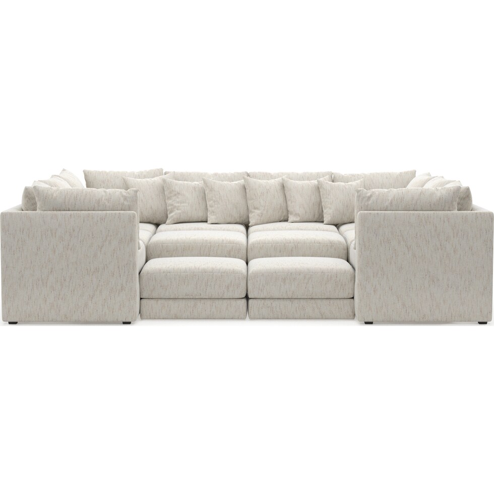 nest white sectional   