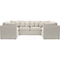 nest white sectional   