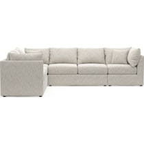 nest white sectional   