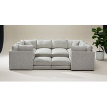 nest white sectional   
