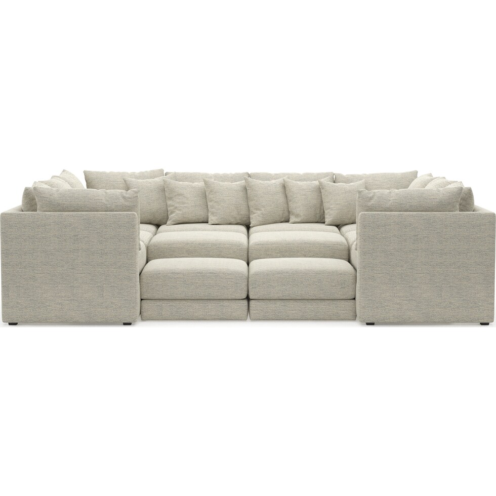 nest white sectional   