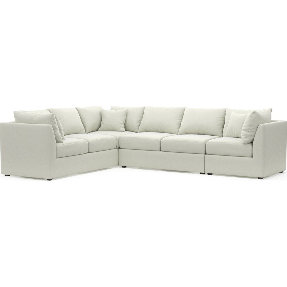 nest white sectional   